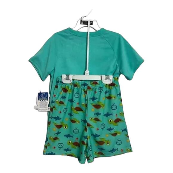 Baby Shark toddlers Size 5 T pajamas set 2 pcs Cocomelon sleepwear green New - Picture 5 of 7